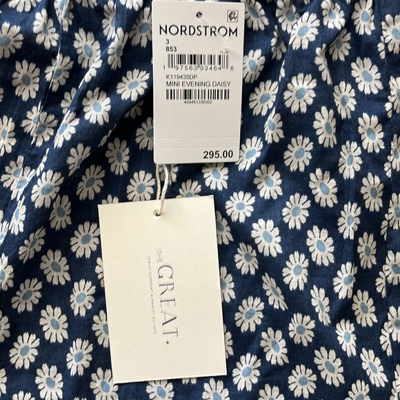 NWT The Great. Curtsy skirt in mini evening daisy, size 3(large) - Picture 6 of 9